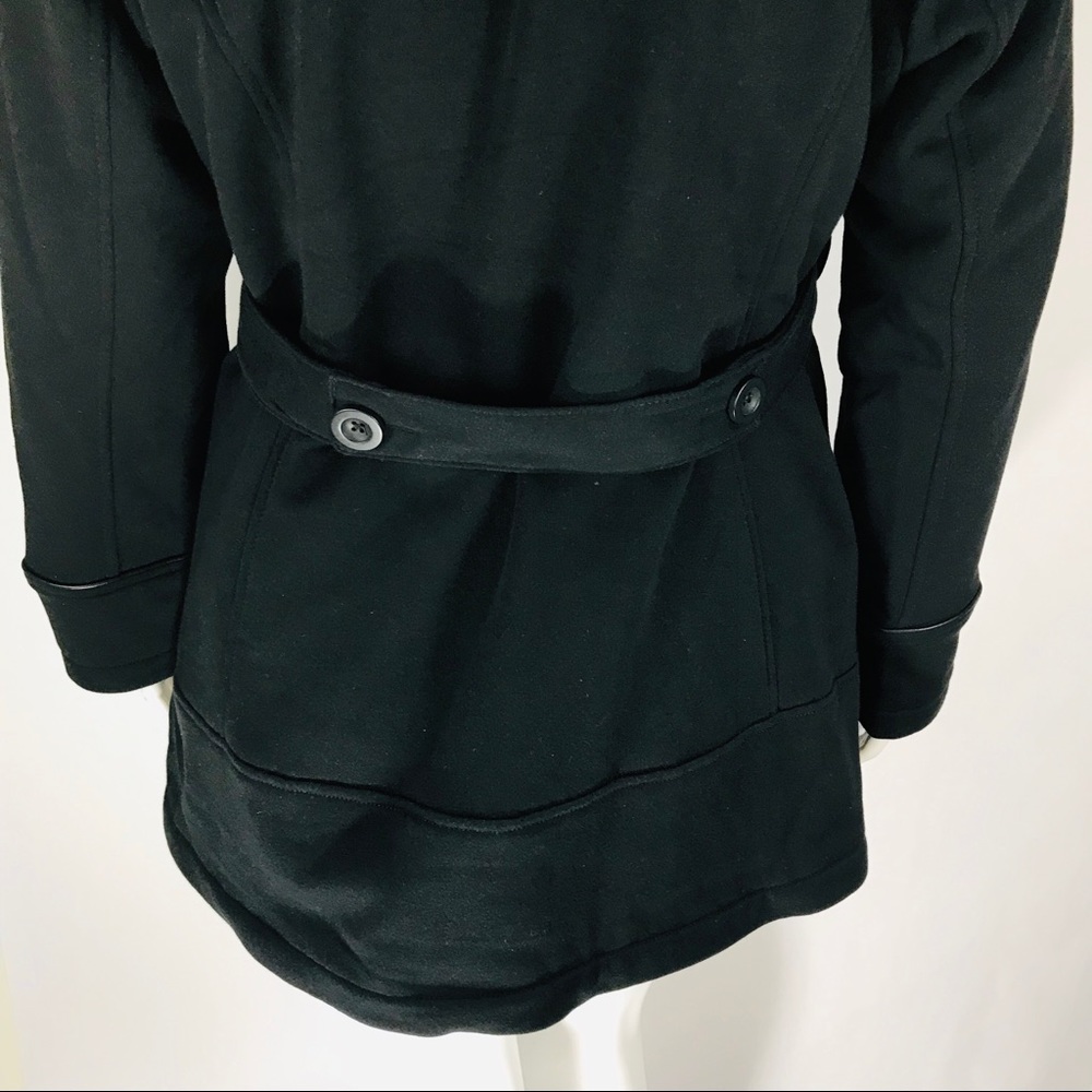 Jones New York Black Belted Coat Jacket Sz 1X - Picture 5 of 7
